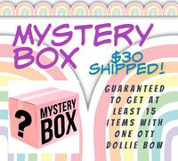 $30 Mystery Box - 15 items minimum, one OTT dollie bow per box